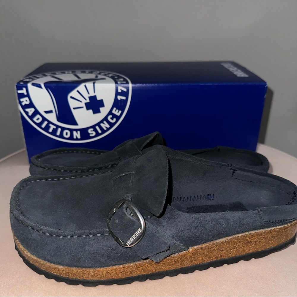 Birkenstock Buckley’s size 38, navy blue
